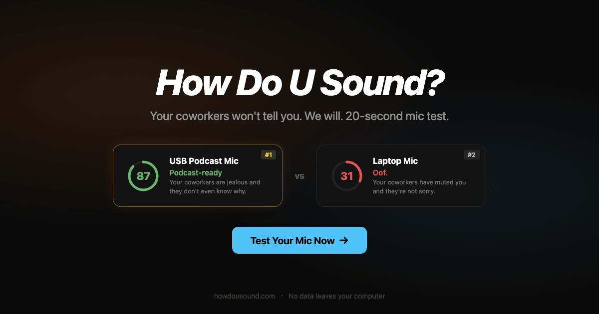 howdousound.com image